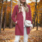 Damen Eleganter Wollmantel EB