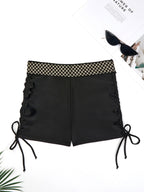 Damen-Badeshorts mit verstellbarem Bund
