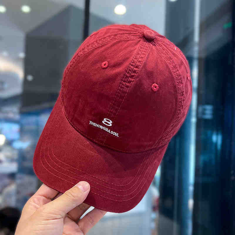 Men's Distressed Cotton Baseball Cap