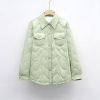Damen gesteppte Outdoor-Jacke mit Taschen und bequemer Passform EB