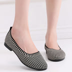 Damen Bequeme Ballerinas mit elastischer Sohle EB