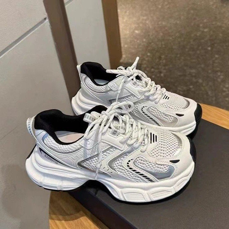 Damen Sportliche Laufschuhe mit atmungsaktivem Mesh und stoßdämpfender Sohle EB