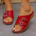 Damen Bequeme Clogs mit verstellbaren Schnallen EB