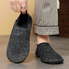 Damen Bequeme Strick-Hausschuhe mit flexiblem Design EB