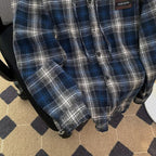 Damen Karo-Hemdjacke mit Kapuze EB