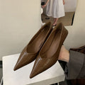 Damen Ballerinas aus geflochtenem Lederdesign EB