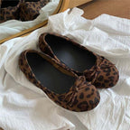 Damen Ballerinas mit niedlichem Pünktchenmuster und zierlichem Schleifchen EB