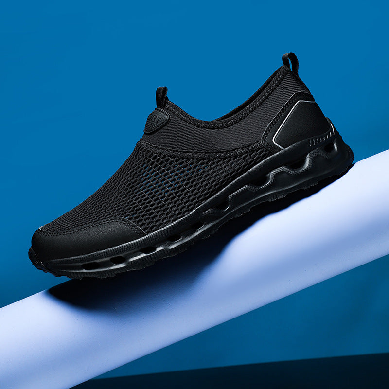 Damen Atmungsaktive Freizeitschuhe mit flexiblem Netzmaterial und rutschfester Sohle EB