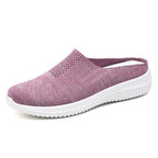 Damen Bequeme Stretch Slipper mit atmungsaktivem Strickdesign EB