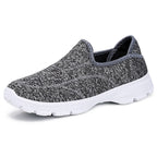 Damen Bequeme und atmungsaktive Slip-On Freizeitschuhe mit elastischem Obermaterial EB