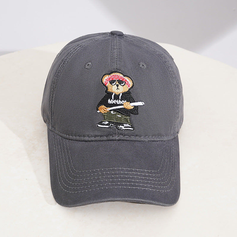 Herren Baseballkappe mit Cartoon-Stickerei