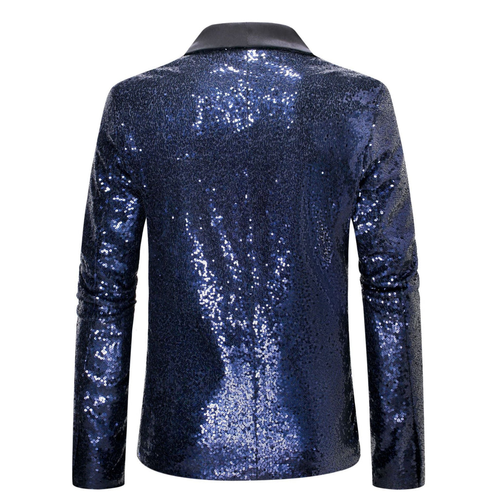 Damen Glamouröser Pailletten Blazer EB