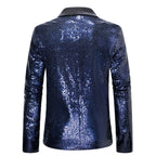 Damen Glamouröser Pailletten Blazer EB