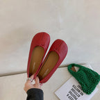 Damen Ballerina-Schuhe mit modischen Einschnitten und bequemer Sohle EB