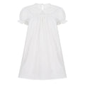 Damen elegantes Baumwollkleid mit Rüschendetails und herausragendem Kragen EB
