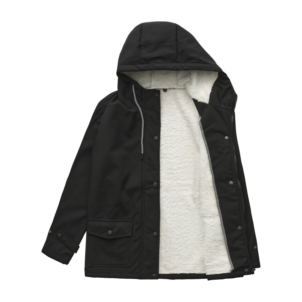 Damen wetterfeste Parkajacke mit verstellbarem Kordelzug EB