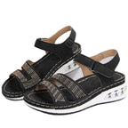 Damen bequeme Sandalen mit glitzernden Akzenten EB