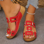 Damen Bequeme Sandalen mit modischem Riemen-Design EB