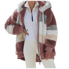 Damen Fleecejacke mit modernen Farbblöcken und praktischen Taschen EB