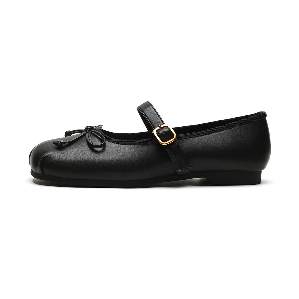 Damen Ballerinas mit modischem Schnallenakzent EB
