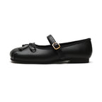 Damen Ballerinas mit modischem Schnallenakzent EB