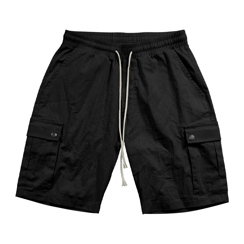 Herren Cargo-Bermudashorts aus Leinen-Baumwoll-Mix