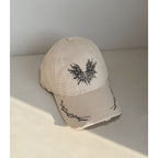 Snapback-Cap für Damen mit Grafik und Distressed-Optik