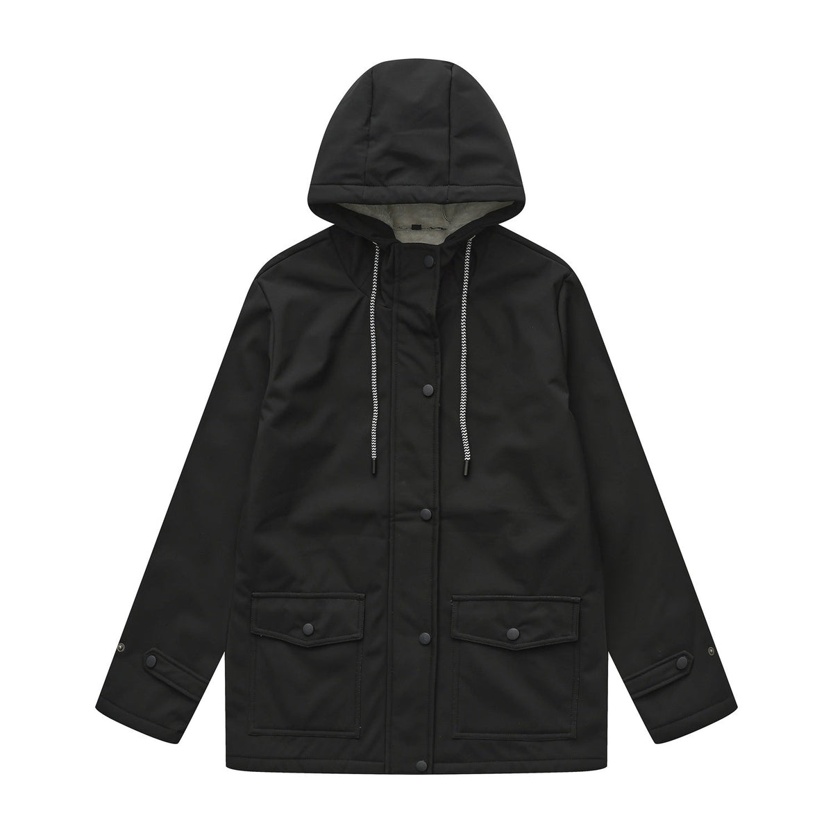 Damen wetterfeste Parkajacke mit verstellbarem Kordelzug EB