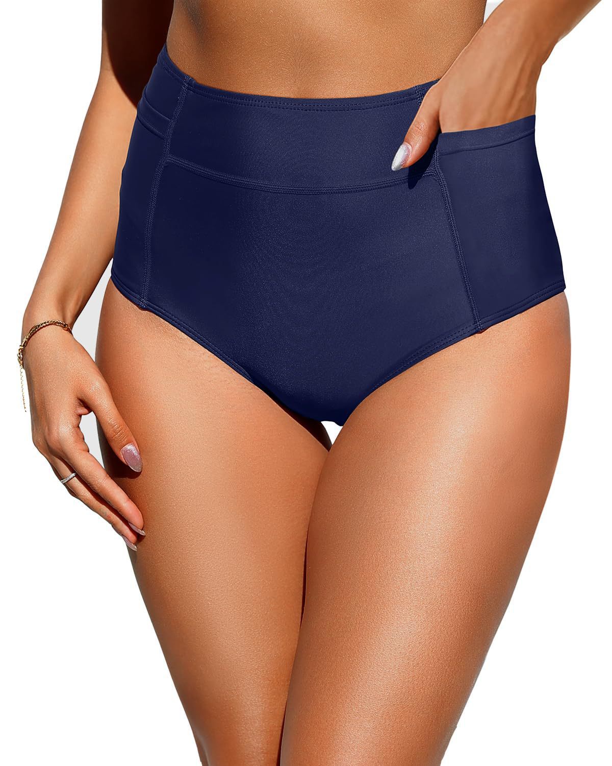Damen High-Waist Badeshorts