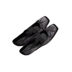 Damen Ballerinas mit modischem Kreuzriemendesign und perforierter Oberfläche EB