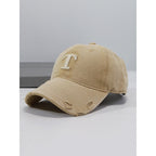 Herren-Denim-Cap mit Distressed-Optik