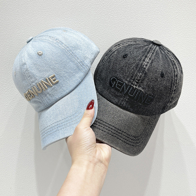 Herren-Denim-Baseballkappe