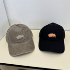 Lässige Vintage-Damen-Cap mit Stickerei