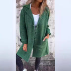 Damen eleganter Wollmantel mit praktischen Taschen EB