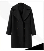 Damen Eleganter Doppelt-knopf Mantel mit modernem Revers EB