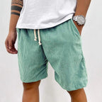 EB | Herren Casual Kordelzug Cord Shorts
