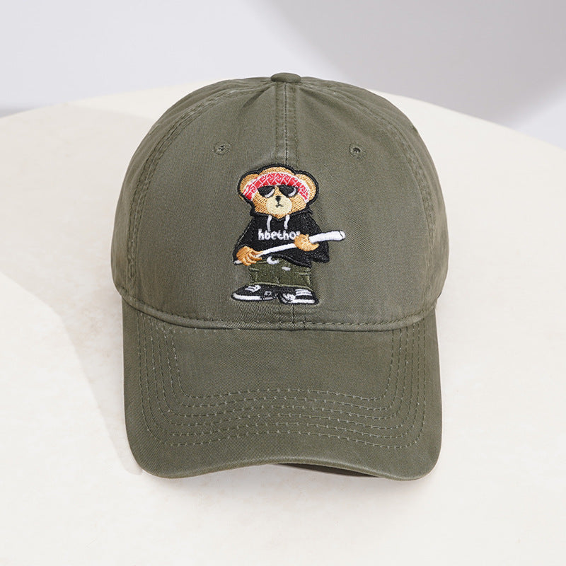 Herren Baseballkappe mit Cartoon-Stickerei