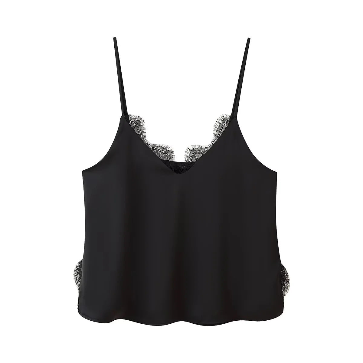 Damen Eleganter Midirock mit zartem Spitzenbesatz EB