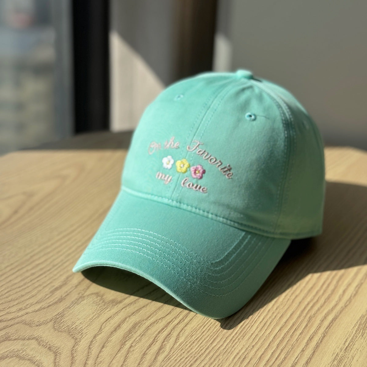 Damen Baseballcap mit Textstickerei