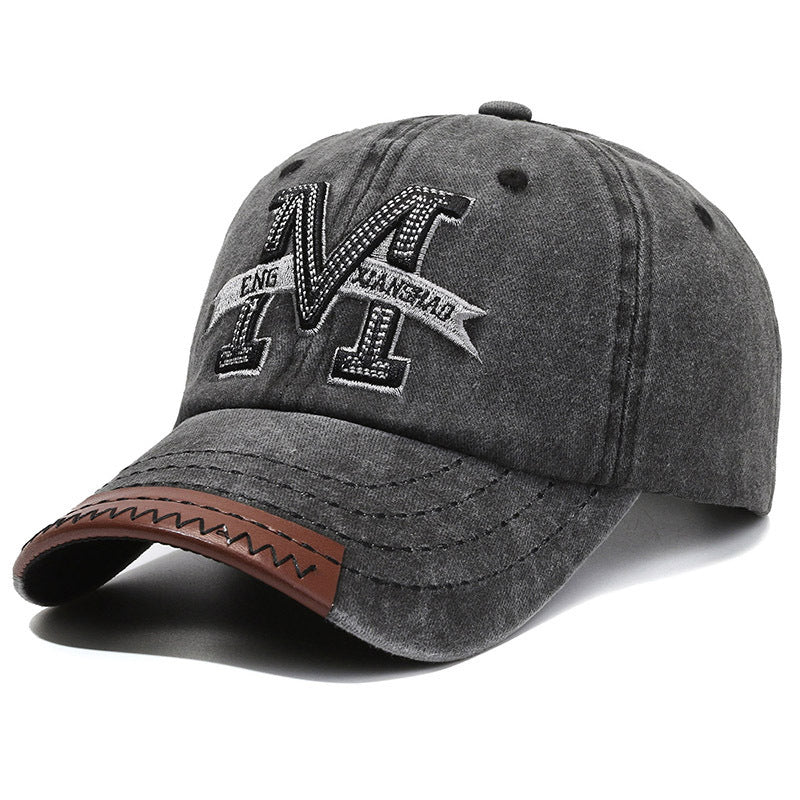 Herren Baseballcap im Distressed-Look mit Patch