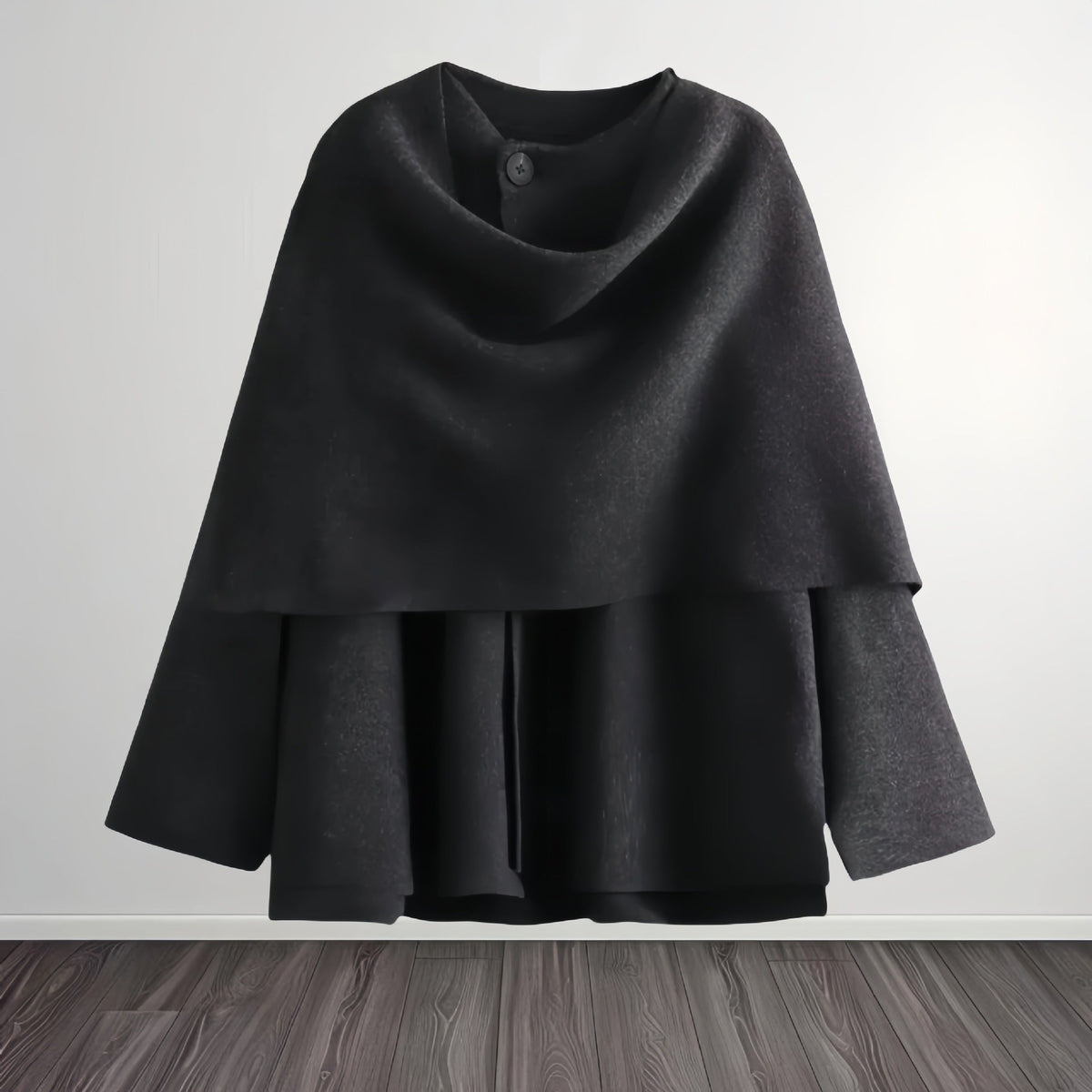Damen elegante und gemütliche Capejacke EB