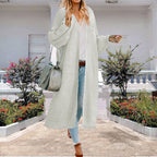 Damen Großer Strickmantel mit weitem Schnitt und tiefen Taschen EB