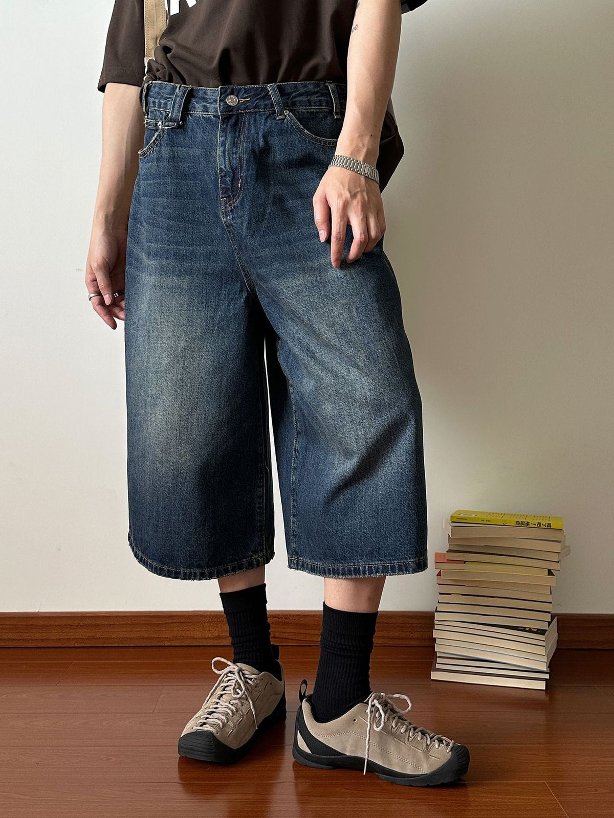 Lockere Jeansshorts für Damen