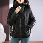 Damen isolierte Pufferjacke mit hohem Kragen und praktischen Reisverschlusstaschen EB