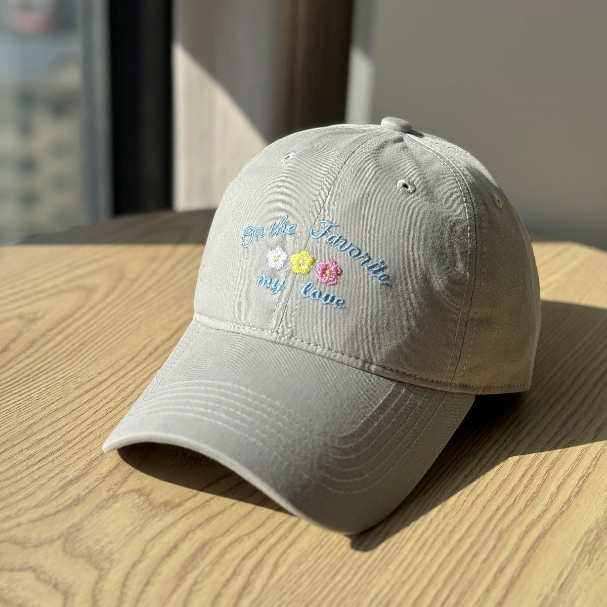 Damen Baseballcap mit Textstickerei