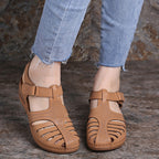 Damen bequeme und luftige Sandalen mit modischem Schnallen-Detail EB