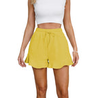 Damen Verspielte Rüschen-Sommer-Shorts EB