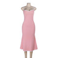 Damen Elegantes Maxikleid mit femininer Silhouette und feinen Trägern EB