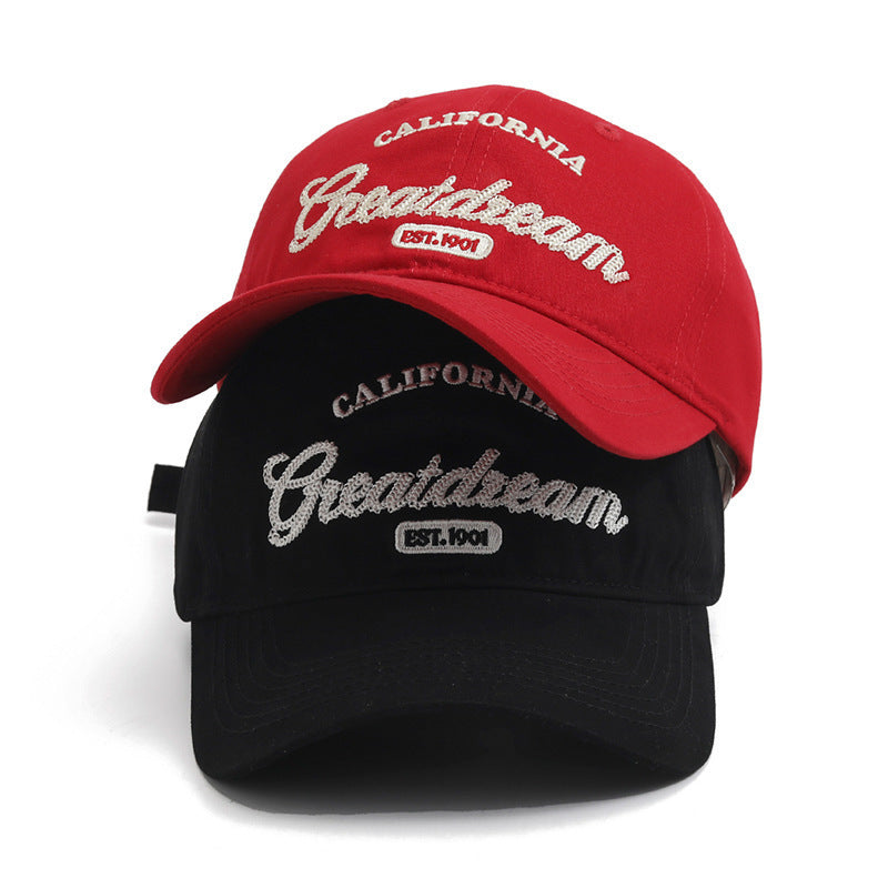 Lässige, bestickte Damen-Baseballkappe