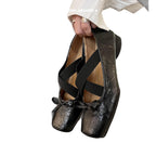 Damen Ballerinas mit elegantem Riemendesign und verbessertem Komfort EB